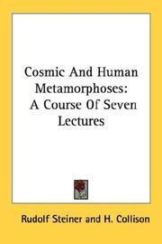 Cover of: Cosmic And Human Metamorphoses by Rudolf Steiner