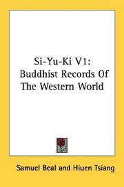 Cover of: Si-Yu-Ki V1 by Hiuen Tsiang