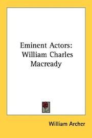 Cover of: Eminent Actors by William Archer