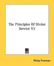 Cover of: The Principles Of Divine Service V2