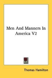 Cover of: Men And Manners In America V2