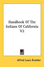 Cover of: Handbook of the Indians of California, Vol. 2