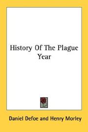 Cover of: History Of The Plague Year by Daniel Defoe