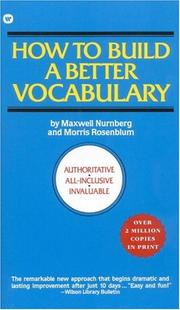 Cover of: How to Build a Better Vocabulary
