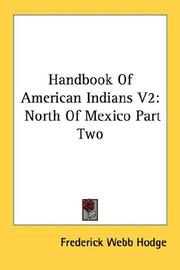Cover of: Handbook Of American Indians V2: North Of Mexico Part Two