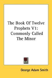 Cover of: The Book Of Twelve Prophets V1: Commonly Called The Minor