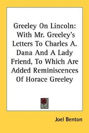Cover of: Greeley On Lincoln | Joel Benton