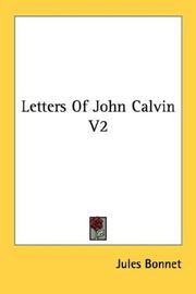 Cover of: Letters Of John Calvin V2