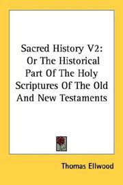 Cover of: Sacred History V2: Or The Historical Part Of The Holy Scriptures Of The Old And New Testaments