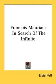 Cover of: Francois Mauriac by Elsie Pell