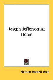 Cover of: Joseph Jefferson At Home