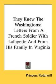 Cover of: They Knew The Washingtons | Princess Radziwill