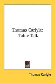 Thomas Carlyle by Thomas Carlyle