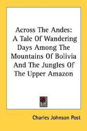 Across The Andes by Charles Johnson Post