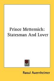 Prince Metternich by Raoul Auernheimer