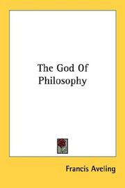 Cover of: The God Of Philosophy