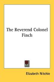 Cover of: The Reverend Colonel Finch