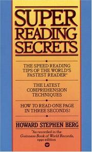 Super reading secrets by Howard Stephen Berg