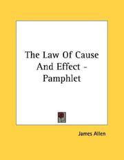 Cover of: The Law Of Cause And Effect - Pamphlet by James Allen