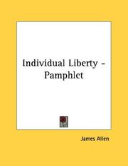 Cover of: Individual Liberty - Pamphlet by James Allen