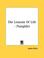 Cover image for The Lessons Of Life - Pamphlet