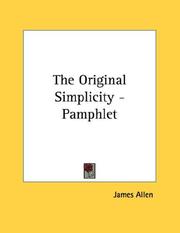 The Original Simplicity - Pamphlet