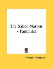 Cover of: The Sailor Masons - Pamphlet by William T. Anderson
