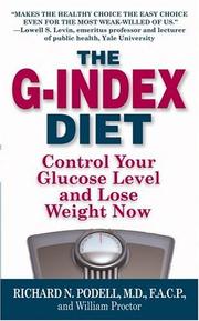 Cover of: The G-Index Diet: Control Your Glucose Level and Lose Weight Now