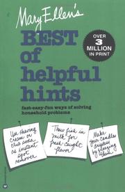 Cover of: Mary Ellen's Best of helpful hints by Mary Ellen Pinkham
