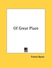 Cover of: Of Great Place