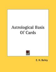 Cover of: Astrological Basis Of Cards