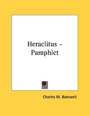 Cover of: Heraclitus - Pamphlet