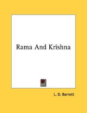 Cover of: Rama And Krishna by Lionel D. Barnett