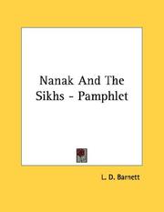 Cover of: Nanak And The Sikhs - Pamphlet