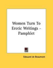Cover of: Women Turn To Erotic Writings - Pamphlet