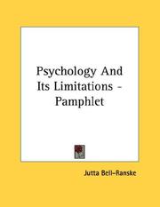 Psychology And Its Limitations - Pamphlet