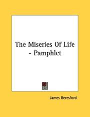 Cover of: The Miseries Of Life - Pamphlet