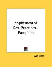 Cover of: Sophisticated Sex Practices - Pamphlet