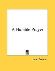 Cover of: A Humble Prayer