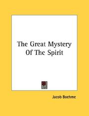 Cover of: The Great Mystery Of The Spirit