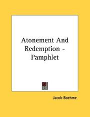 Cover of: Atonement And Redemption - Pamphlet