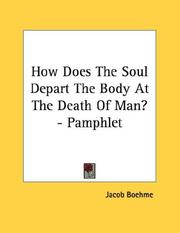 Cover of: How Does The Soul Depart The Body At The Death Of Man? - Pamphlet