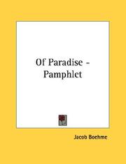 Cover of: Of Paradise - Pamphlet