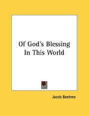Cover of: Of God's Blessing In This World