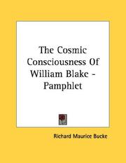 Cover of: The Cosmic Consciousness Of William Blake - Pamphlet
