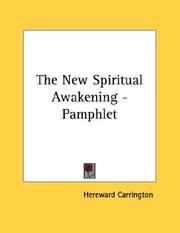 Cover of: The New Spiritual Awakening - Pamphlet