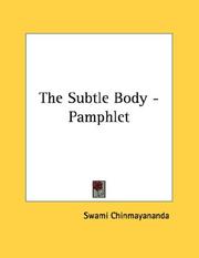 Cover of: The Subtle Body - Pamphlet