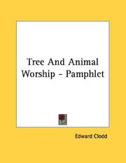 Cover of: Tree And Animal Worship - Pamphlet | Edward Clodd