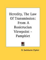 Cover of Heredity, The Law Of Transmission