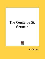 Cover of: The Comte de St. Germain by A. Cockren